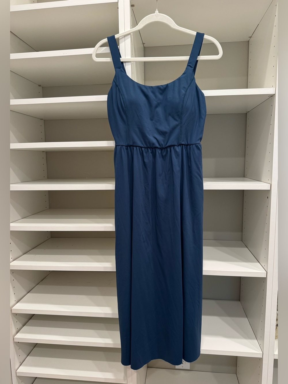 Halara Back Twisted Blue Dress, Size L
